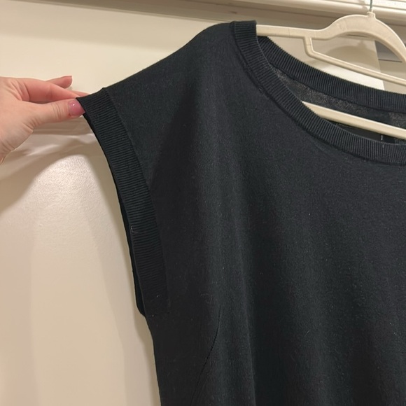 Zadig & Voltaire Deluxe Black Silk and Cashmere Dress - Picture 3 of 7